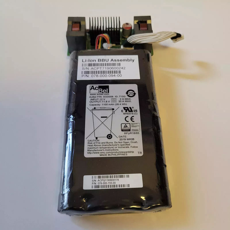 078-000-155-00 Unidad EMC 300 400 500 600 BBU Batería 078-000-129-03
