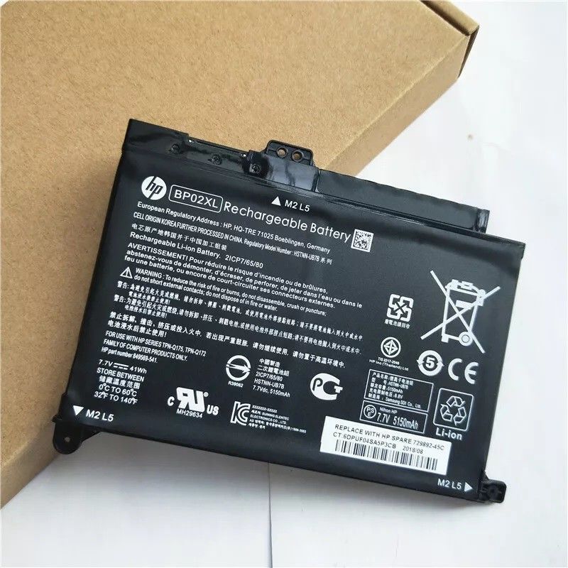 Batería recargable HP Pavilion BP02XL para 15-AU HSTNN-LB7H HSTNN-UB7B 849909-850
