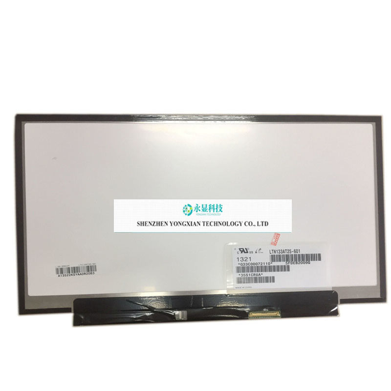Pantalla LCD delgada de 13.3 pulgadas LTN133AT25-601 con resolución de 1366 x 768 RGB para un rendimiento óptimo y un amplio ángulo de visión